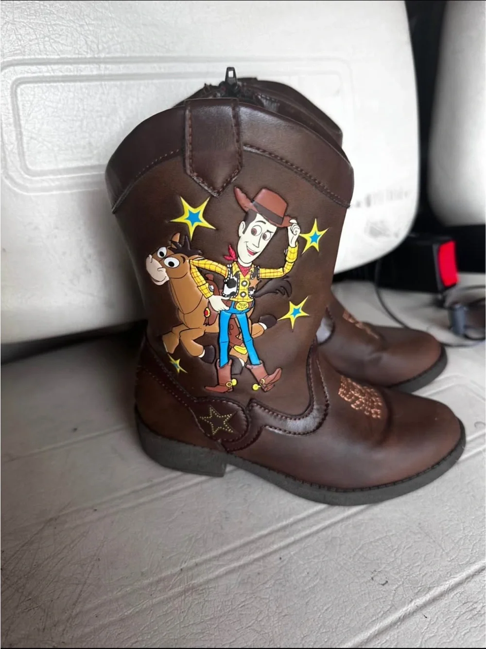 Disney Pixar Toy Story Woody & Bullseye Toddler Cowboy Boots - Brown size 10